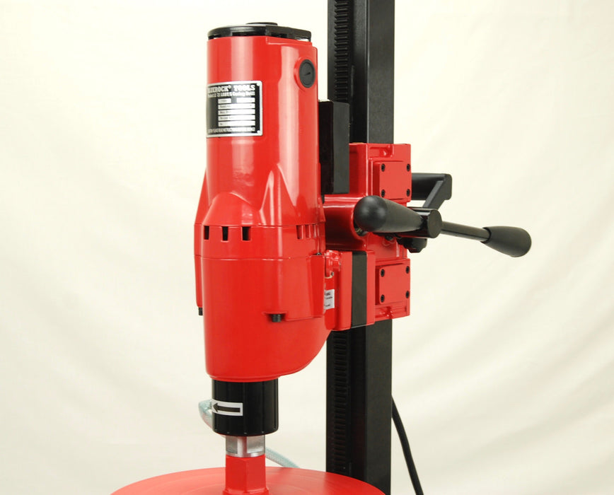 REFURBISHED BLUEROCK 12Z1 LRBT/S Concrete Core Drill w/ Tilting Stand & Large Rolling Base