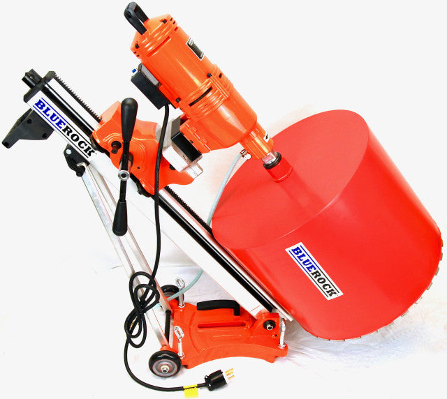 BLUEROCK 20Z1 T/S 220v Large Capacity Concrete Core Drill w/ Tilting Stand & Rolling Base