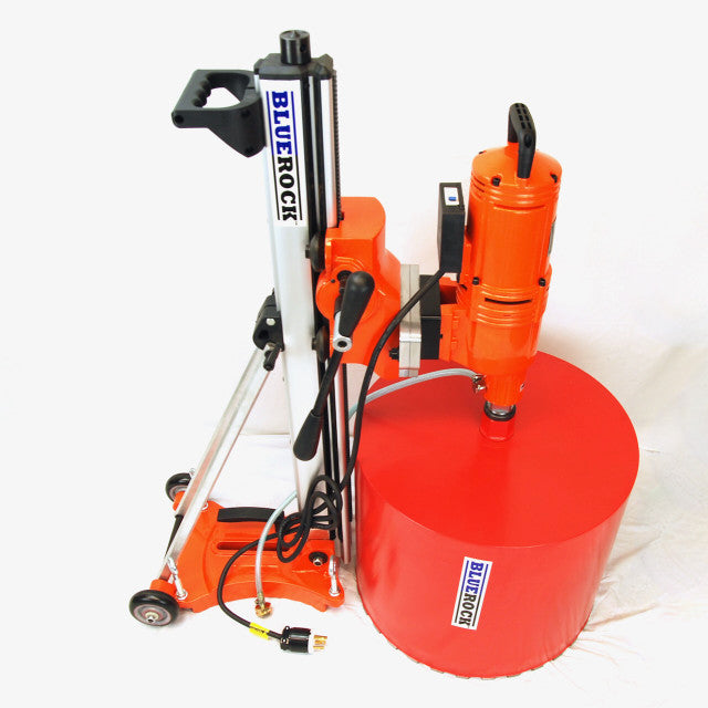 BLUEROCK 20Z1 T/S 220v Large Capacity Concrete Core Drill w/ Tilting Stand & Rolling Base