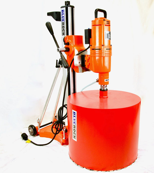 BLUEROCK 20Z1 T/S 220v Large Capacity Concrete Core Drill w/ Tilting Stand & Rolling Base