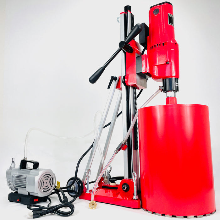 BLUEROCK 12Z1 T/S Concrete Core Drill w/ Tilting Stand & Vacuum Pump - PACKAGE DEAL